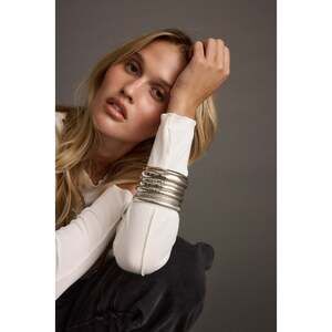 12th Tribe Jesse Silver Bracelet Stack Size O/SO/S